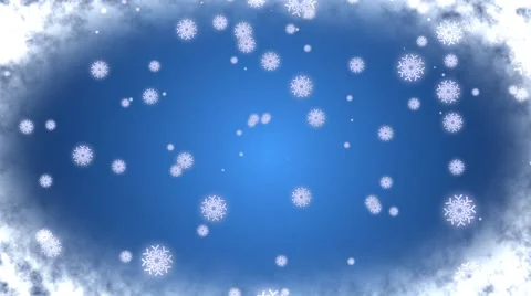 Snowflakes Blue Background Stock Footage 41920245
