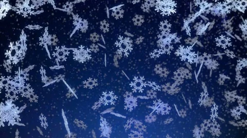 Snowflakes on blue background Stockbeeldmateriaal 70278927