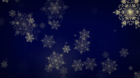 Snowflakes on blue background Stock Footage