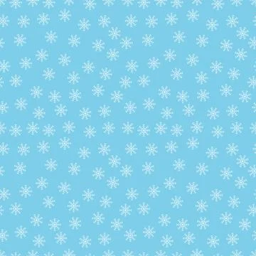 Snowflakes, Blue background Illustrazione stock