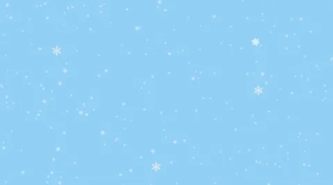 Snowflakes Blue Sky Animated Stock Footage 8967990