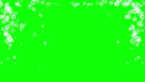 Snowflakes cascading downwards, forming a frame - looping 3d animations. Stock Footage 81913953