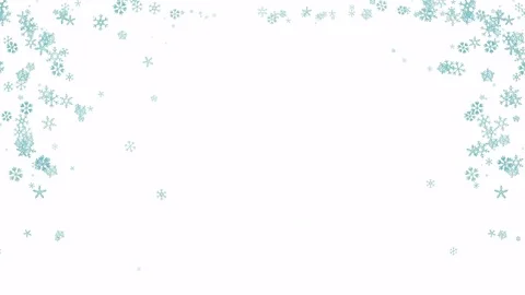 Snowflakes cascading downwards, forming a frame - looping 3d animations. Stock Footage 81915311