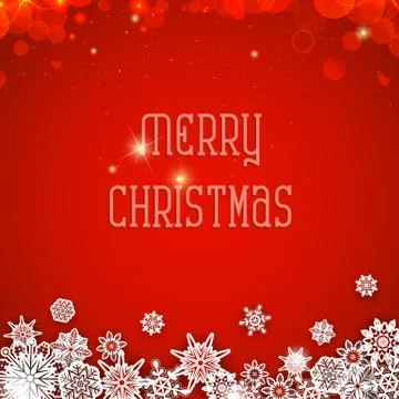Snowflakes Christmas Background Stock Illustration