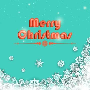 Snowflakes Christmas Background Stock Illustration