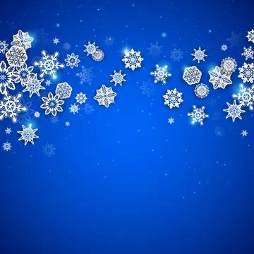Snowflakes Christmas Background Stock Illustration