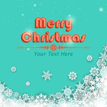 Snowflakes Christmas Background Stock Illustration