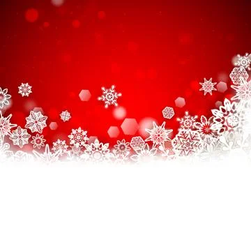 Snowflakes Christmas Background Stock Illustration