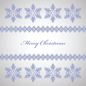 Snowflakes for Christmas Stock Illustration