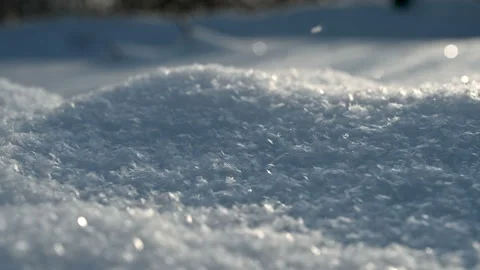 Snowflakes close-up Stock Footage 122585677
