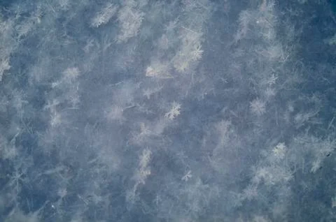Snowflakes close-up. soft focus macro photo. crystal clear ice. winter. shallow Stock Photos