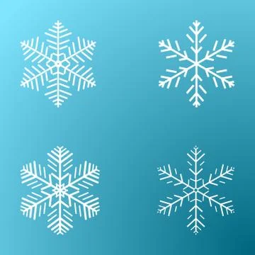 Snowflakes on a cold background Stock Illustration
