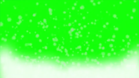 Snowflakes creating white-out against a greenscreen Stock Footage 145263685