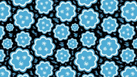 Snowflakes on dark Stock Footage 93299569