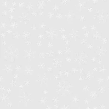 Snowflakes of different kinds on a background of gray, pattern Stock Illustration