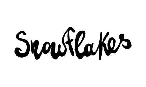 Snowflakes doodle illusatration Stock Illustration