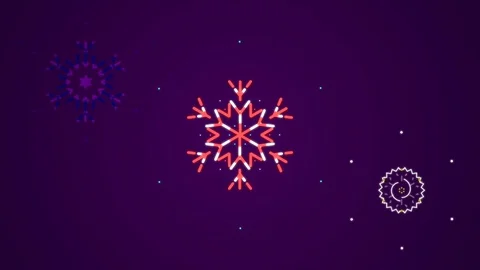 Snowflakes effect; snow falling animation; holiday season animation Stock Footage 121620747