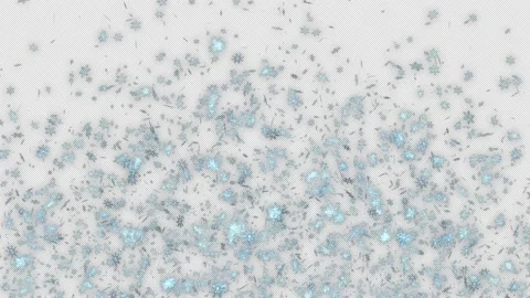 Snowflakes Explosion Stock Footage 164091888