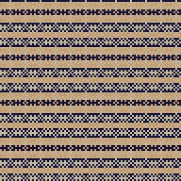 Snowflakes Fair Isle Seamless Pattern Design Stock Illustration