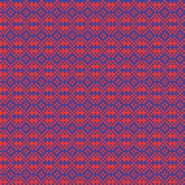 Snowflakes Fair Isle Seamless Pattern Design Stock Illustration