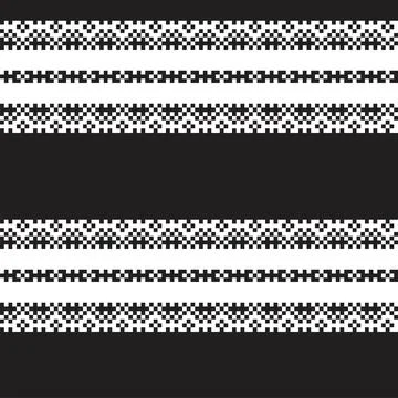 Snowflakes Fair Isle Seamless Pattern Design Stock Illustration
