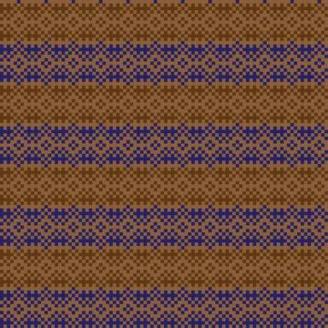 Snowflakes Fair Isle Seamless Pattern Design Stock Illustration