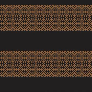 Snowflakes Fair Isle Seamless Pattern Design Stock Illustration