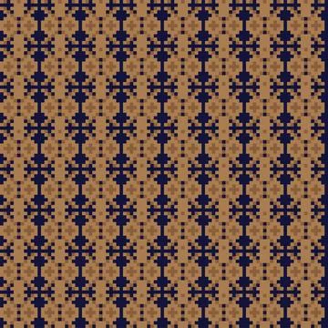 Snowflakes Fair Isle Seamless Pattern Design Stock Illustration