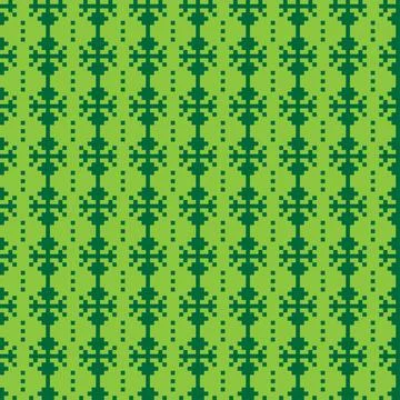 Snowflakes Fair Isle Seamless Pattern Design Stock Illustration