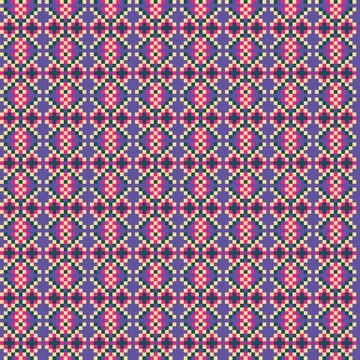 Snowflakes Fair Isle Seamless Pattern Design Stock Illustration