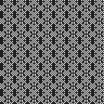 Snowflakes Fair Isle Seamless Pattern Design Stock Illustration