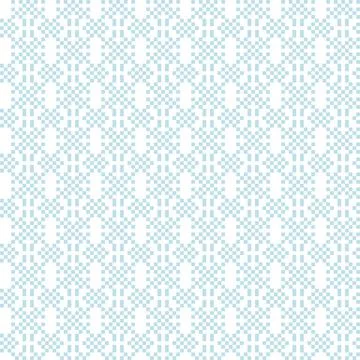 Snowflakes Fair Isle Seamless Pattern Design Stock Illustration