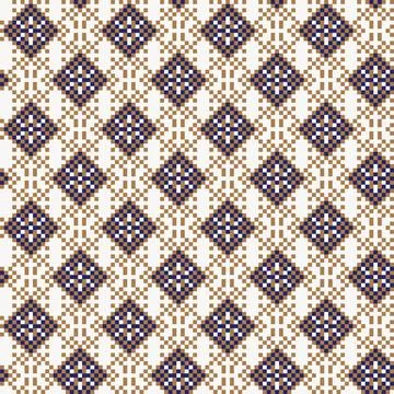 Snowflakes Fair Isle Seamless Pattern Design Stock Illustration