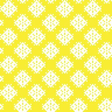 Snowflakes Fair Isle Seamless Pattern Design Stock Illustration