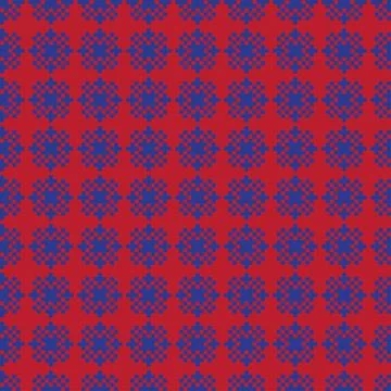 Snowflakes Fair Isle Seamless Pattern Design Stock Illustration