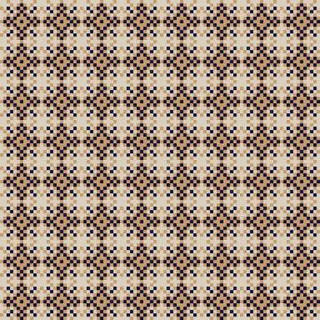 Snowflakes Fair Isle Seamless Pattern Design Stock Illustration