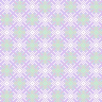 Snowflakes Fair Isle Seamless Pattern Design Stock Illustration