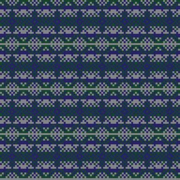 Snowflakes Fair Isle Seamless Pattern Design Stock Illustration