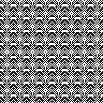 Snowflakes Fair Isle Seamless Pattern Design Stock Illustration