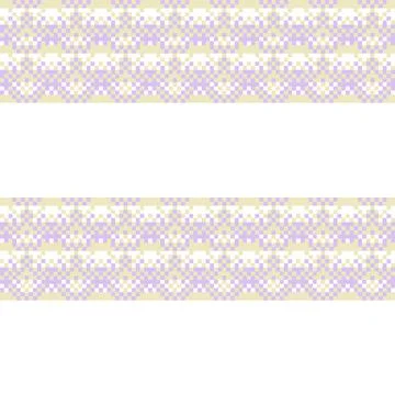 Snowflakes Fair Isle Seamless Pattern Design Stock Illustration
