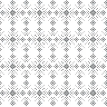 Snowflakes Fair Isle Seamless Pattern Design Stock Illustration