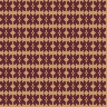 Snowflakes Fair Isle Seamless Pattern Design Stock Illustration