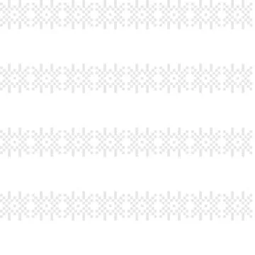 Snowflakes Fair Isle Seamless Pattern Design Stock Illustration