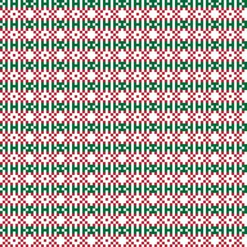 Snowflakes Fair Isle Seamless Pattern Design Stock Illustration