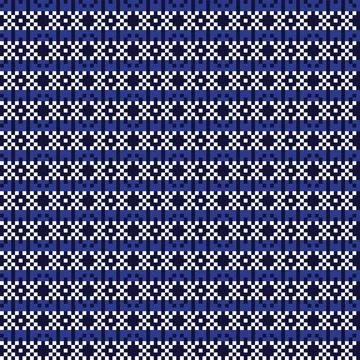 Snowflakes Fair Isle Seamless Pattern Design Stock Illustration