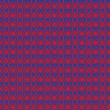 Snowflakes Fair Isle Seamless Pattern Design Stock Illustration