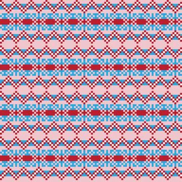 Snowflakes Fair Isle Seamless Pattern Design Stock Illustration