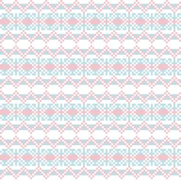 Snowflakes Fair Isle Seamless Pattern Design Stock Illustration