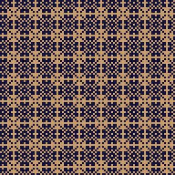 Snowflakes Fair Isle Seamless Pattern Design Stock Illustration
