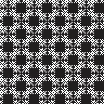 Snowflakes Fair Isle Seamless Pattern Design Stock Illustration